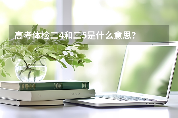 高考体检二4和二5是什么意思?