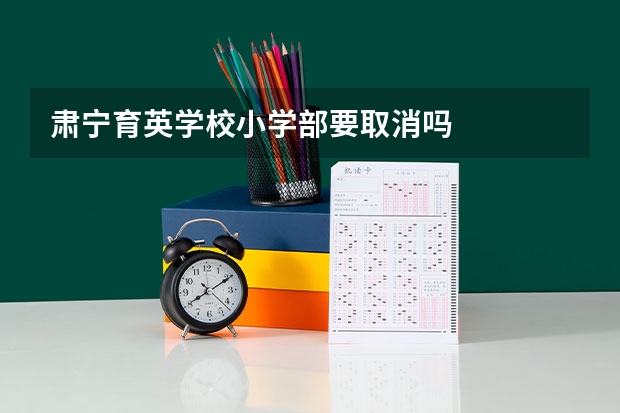 肃宁育英学校小学部要取消吗