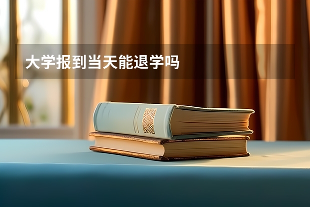 大学报到当天能退学吗