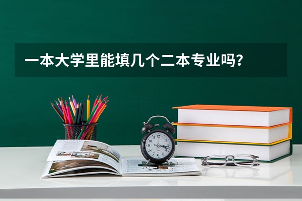 一本大学里能填几个二本专业吗？