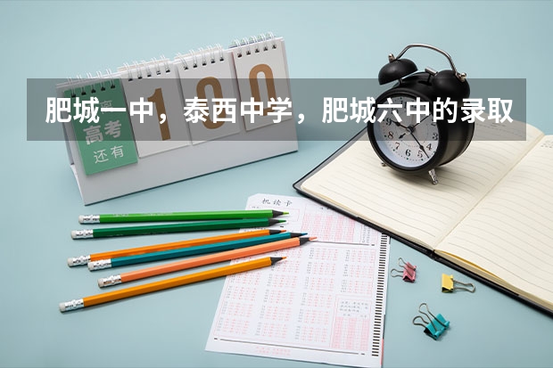 肥城一中，泰西中学，肥城六中的录取线是什么啊？