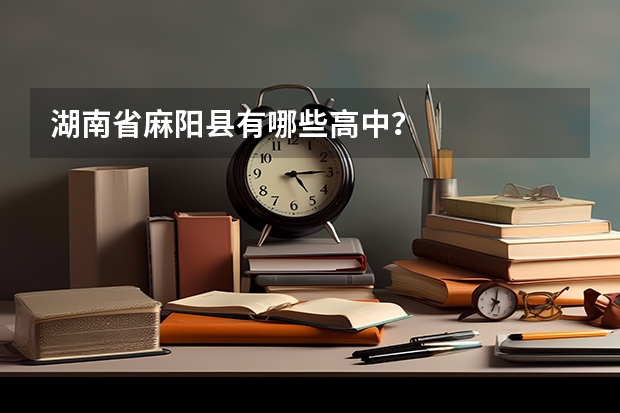 湖南省麻阳县有哪些高中？