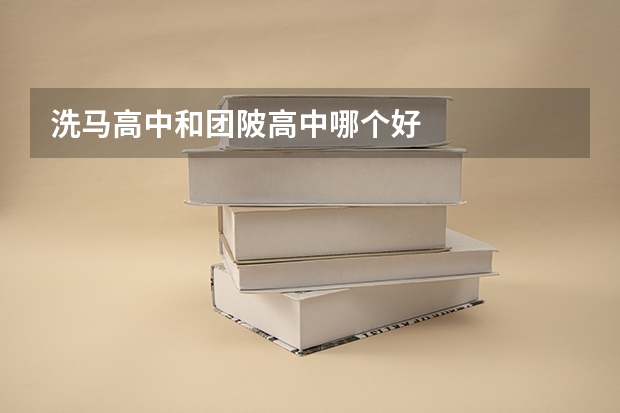 洗马高中和团陂高中哪个好