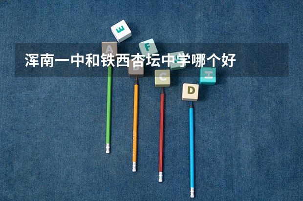 浑南一中和铁西杏坛中学哪个好