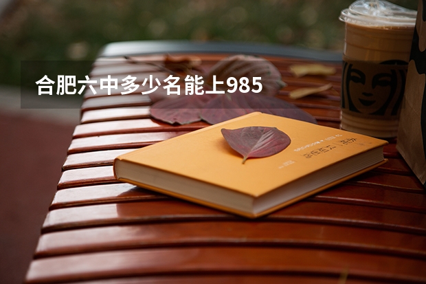 合肥六中多少名能上985