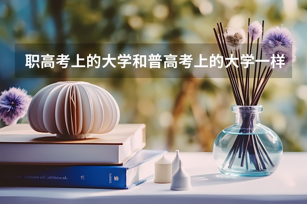 职高考上的大学和普高考上的大学一样吗?