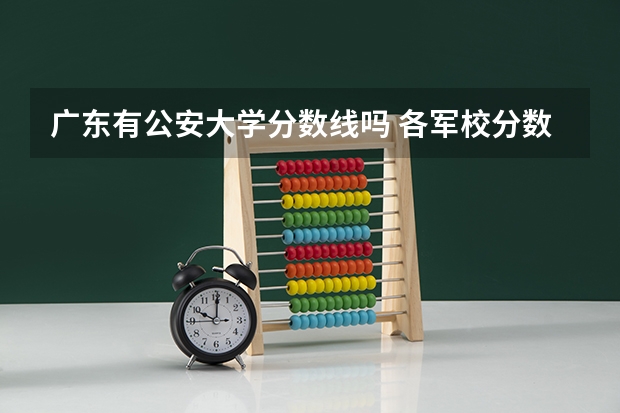 广东有公安大学分数线吗 各军校分数线(好的追加100分)