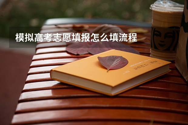 模拟高考志愿填报怎么填流程