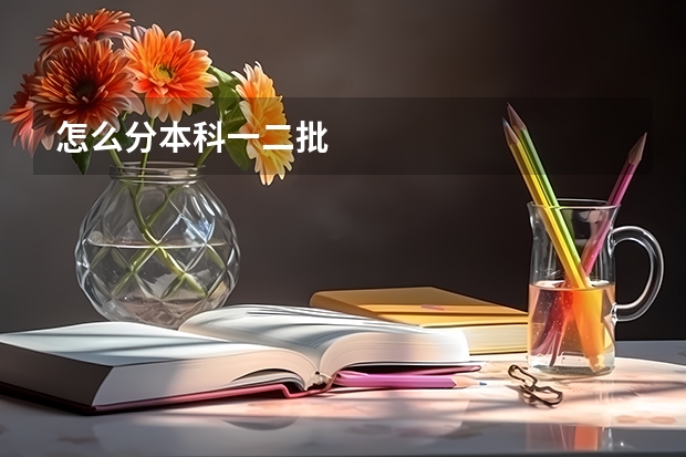 怎么分本科一.二批