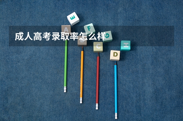 成人高考录取率怎么样