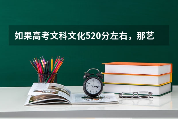 如果高考文科文化520分左右,那艺术得多少分才能上六大美院