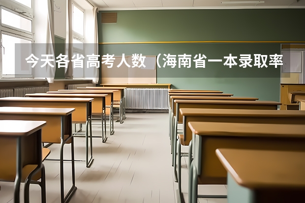 今天各省高考人数(海南省一本录取率)