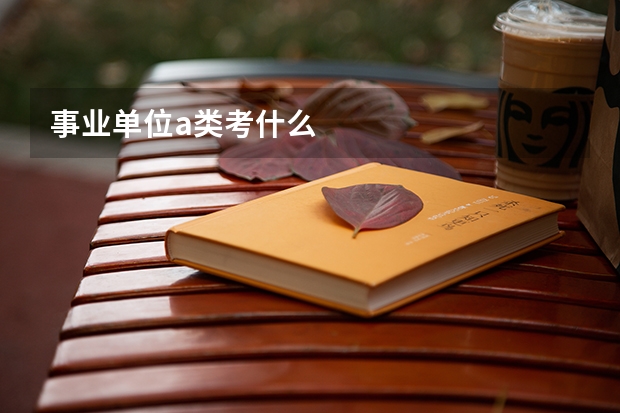 事业单位a类考什么