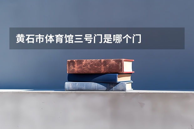黄石市体育馆三号门是哪个门