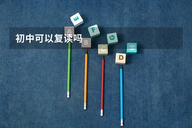 初中可以复读吗
