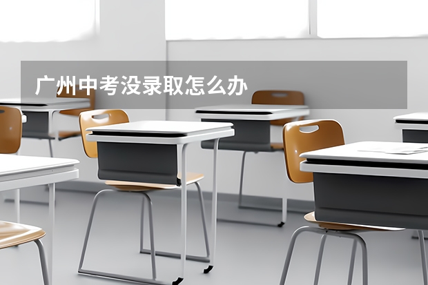广州中考没录取怎么办