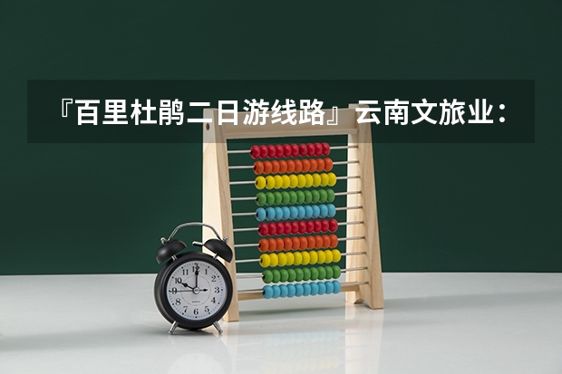 『百里杜鹃二日游线路』云南文旅业:被列为万亿级支柱产业,将实现到2025年总收入达2万亿元 2025内蒙古高考是3+3还是3+1+2模式?
