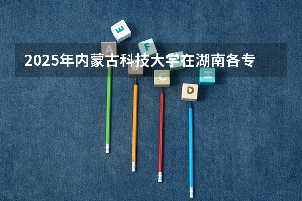 2025年内蒙古科技大学在湖南各专业都招多少人