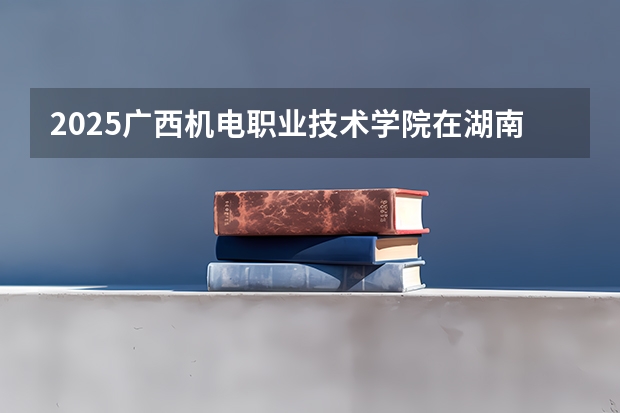 2025广西机电职业技术学院在湖南的招生情况介绍