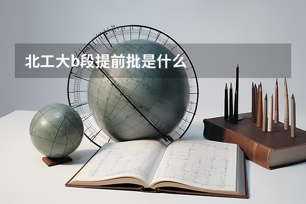 北工大b段提前批是什么