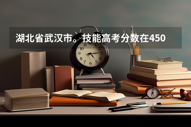 湖北省武汉市。技能高考分数在450左右公办大专有什么学校？