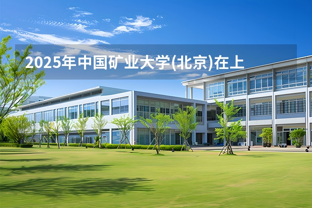 2025年中国矿业大学(北京)在上海各专业都招多少人