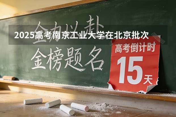 2025高考南京工业大学在北京批次选科要求有哪些