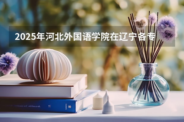 2025年河北外国语学院在辽宁各专业都招多少人（2026参考）
