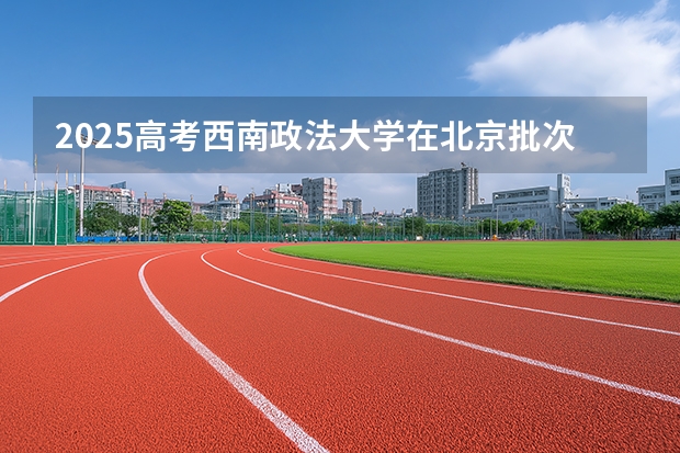 2025高考西南政法大学在北京批次选科要求有哪些