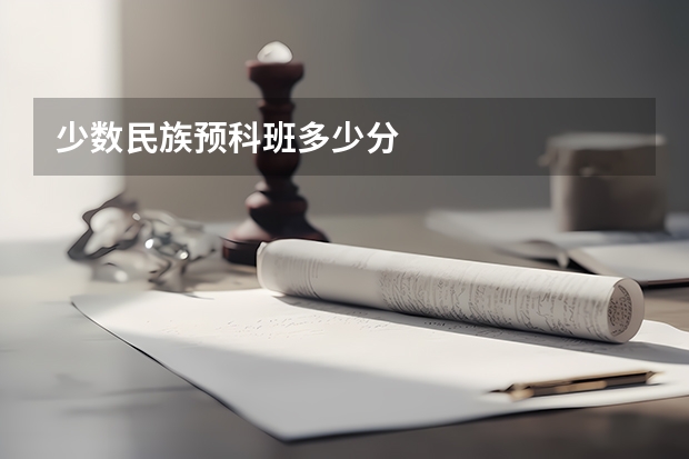 少数民族预科班多少分