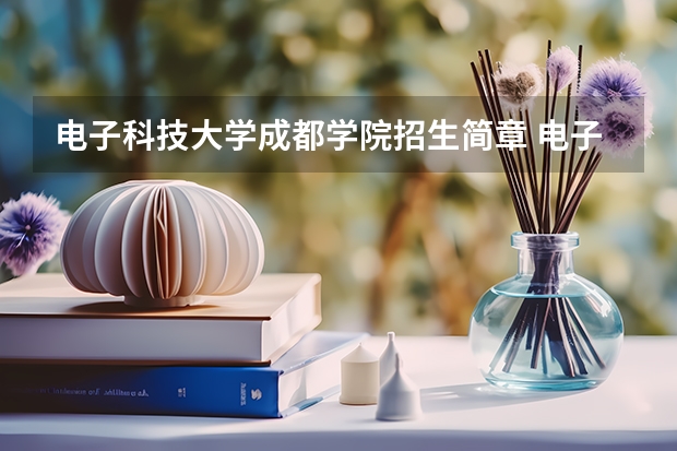 电子科技大学成都学院招生简章 电子科技大学成都学院(国腾学院)