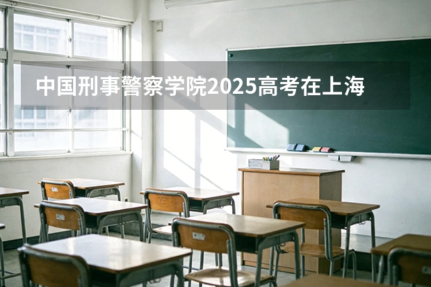 中国刑事警察学院2025高考在上海各批次选科要求如何