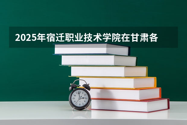 2025年宿迁职业技术学院在甘肃各专业都招多少人（2026参考）