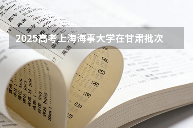 2025高考上海海事大学在甘肃批次选科要求有哪些