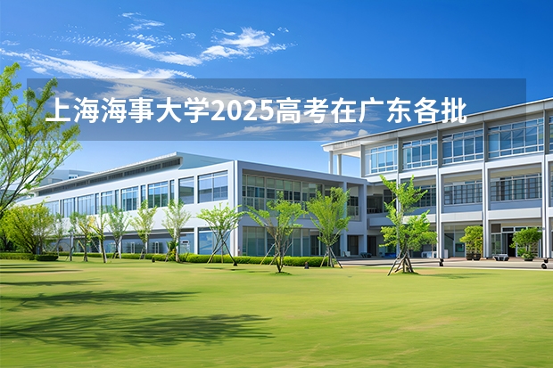 上海海事大学2025高考在广东各批次选科要求如何