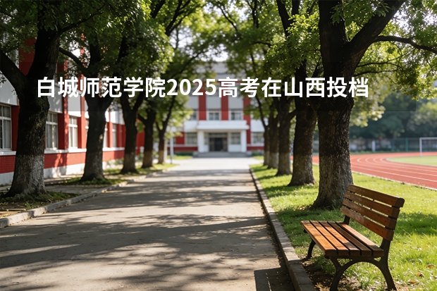 白城师范学院2025高考在山西投档分数线