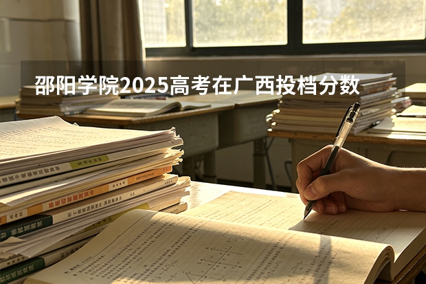 邵阳学院2025高考在广西投档分数线