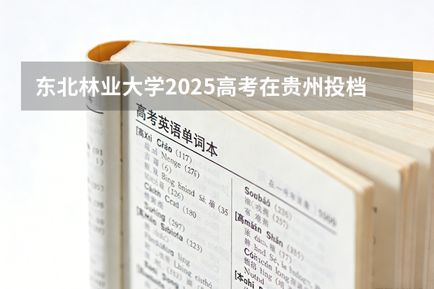 东北林业大学2025高考在贵州投档分数线