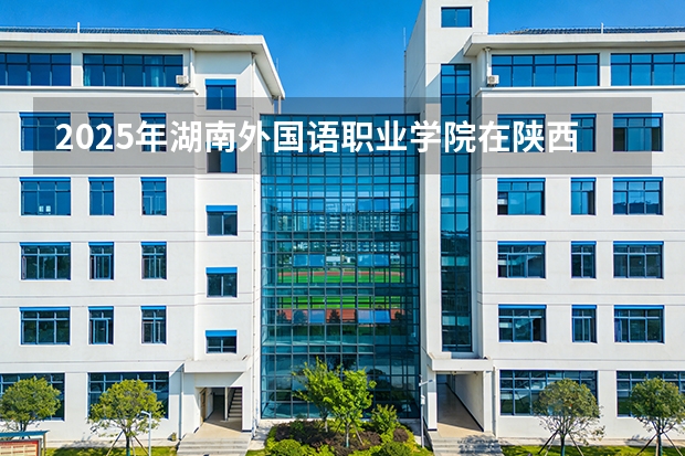 2025年湖南外国语职业学院在陕西各专业都招多少人（2026参考）