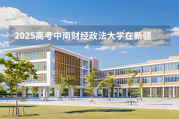 2025高考中南财经政法大学在新疆批次选科要求有哪些