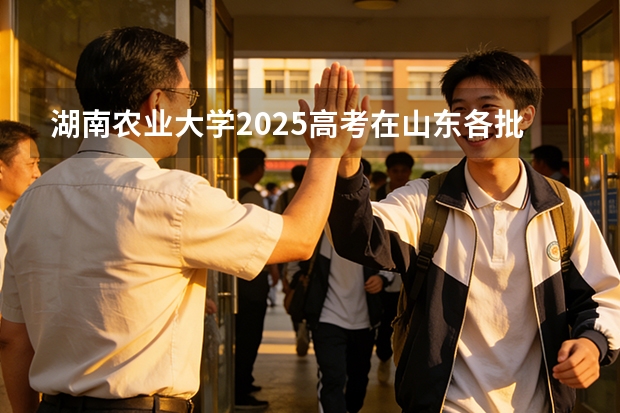 湖南农业大学2025高考在山东各批次选科要求如何