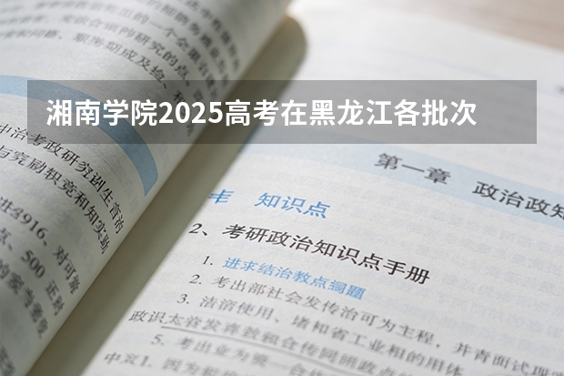 湘南学院2025高考在黑龙江各批次选科要求如何