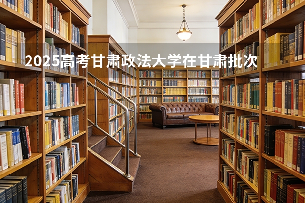 2025高考甘肃政法大学在甘肃批次选科要求有哪些
