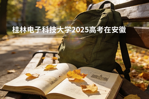 桂林电子科技大学2025高考在安徽投档分数线