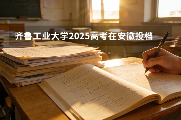 齐鲁工业大学2025高考在安徽投档分数线