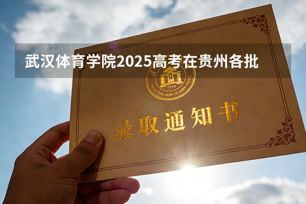 武汉体育学院2025高考在贵州各批次选科要求如何