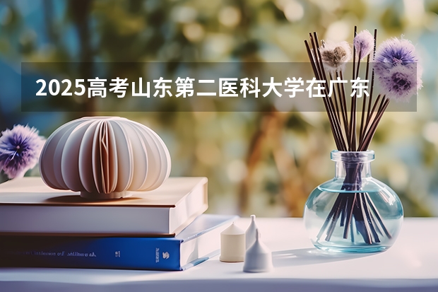 2025高考山东第二医科大学在广东批次选科要求有哪些