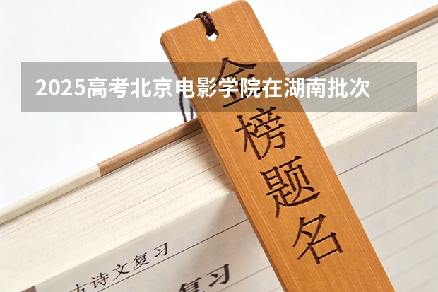 2025高考北京电影学院在湖南批次选科要求有哪些
