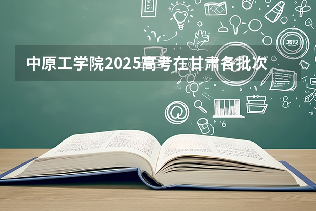 中原工学院2025高考在甘肃各批次选科要求如何