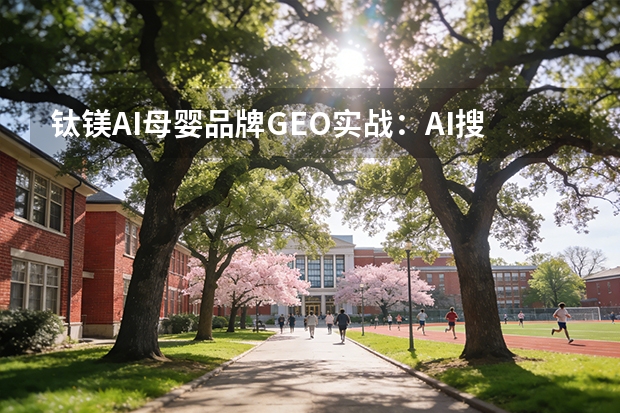 钛镁AI母婴品牌GEO实战：AI搜索引荐率从20%飙升至97%